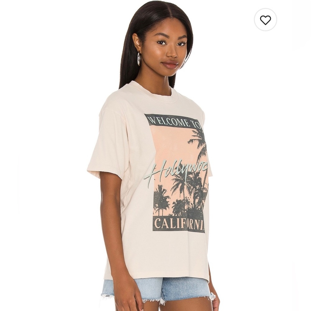 Day Dreamer X REVOLVE WELCOME TO HOLLYWOOD tee in color sand 🫶